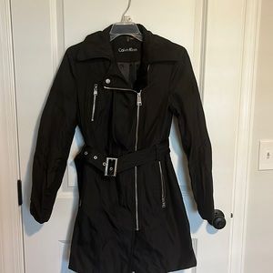 Calvin Klein trench coat black